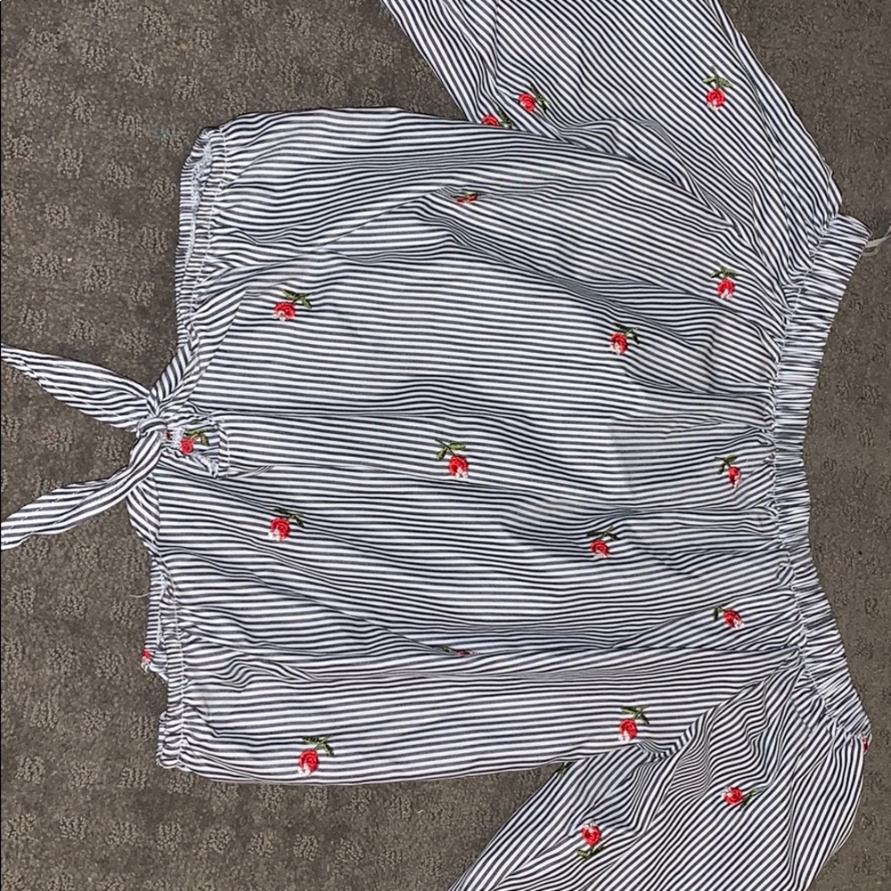 Off the shoulder crop top